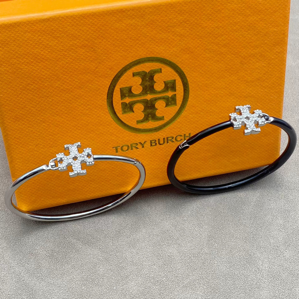 Tory Burch Matte Letter Adjustable Bracelet